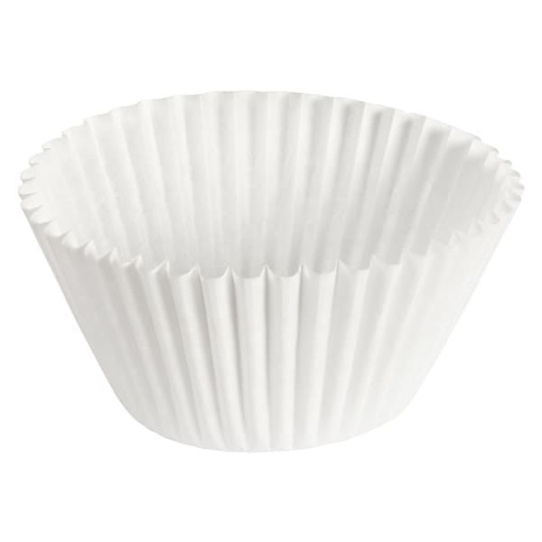 American 6" White Fluted Baking Cups 10000 PK 610070 - main